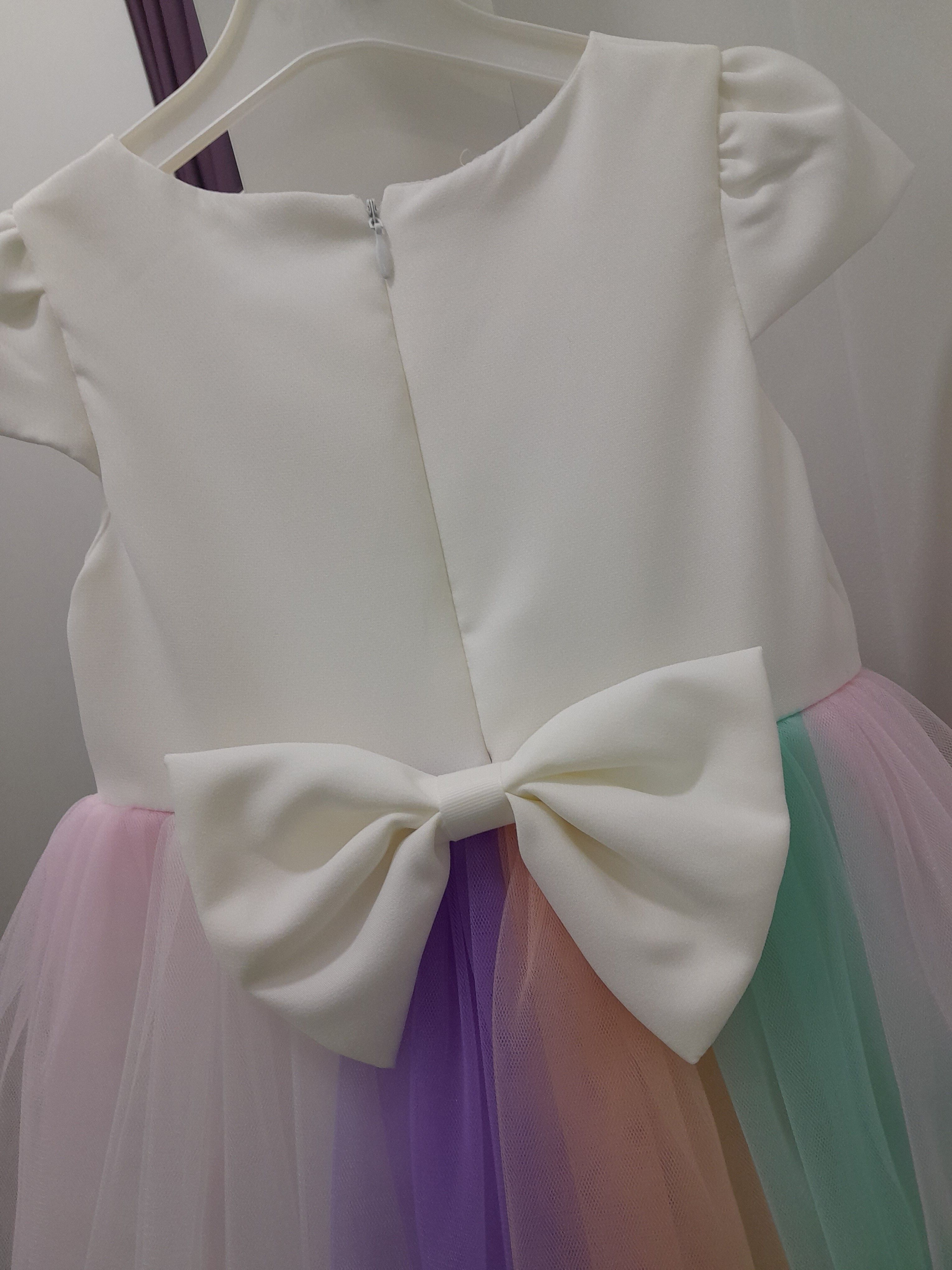 картинка eray kids / Нарядное платье "Единорог" цвет : белый от магазина Одежда+