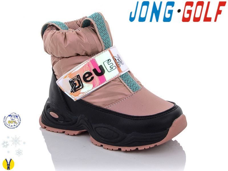 картинка JONG.GOLF / Ботинки зимние цвет : пудрово-чёрные от магазина Одежда+