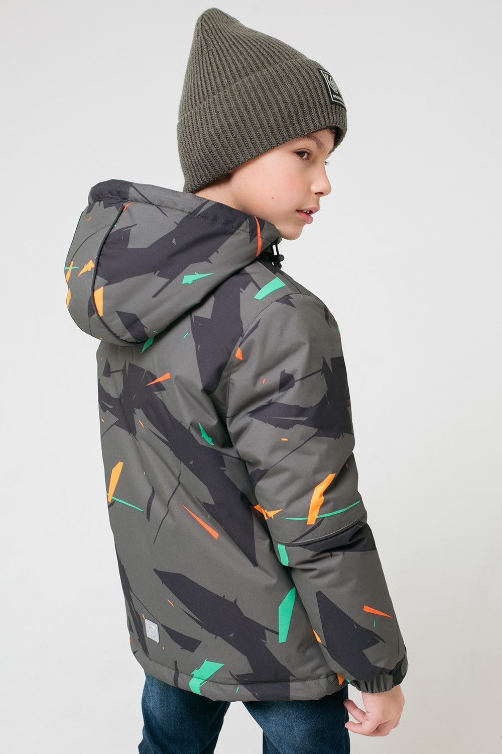 картинка CROCKID / Куртка зимняя для мальчика цвет : гранит,мозайка от магазина Одежда+