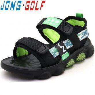 картинка JONG.GOLF / Босоножки цвет: черный, салатовый от магазина Одежда+