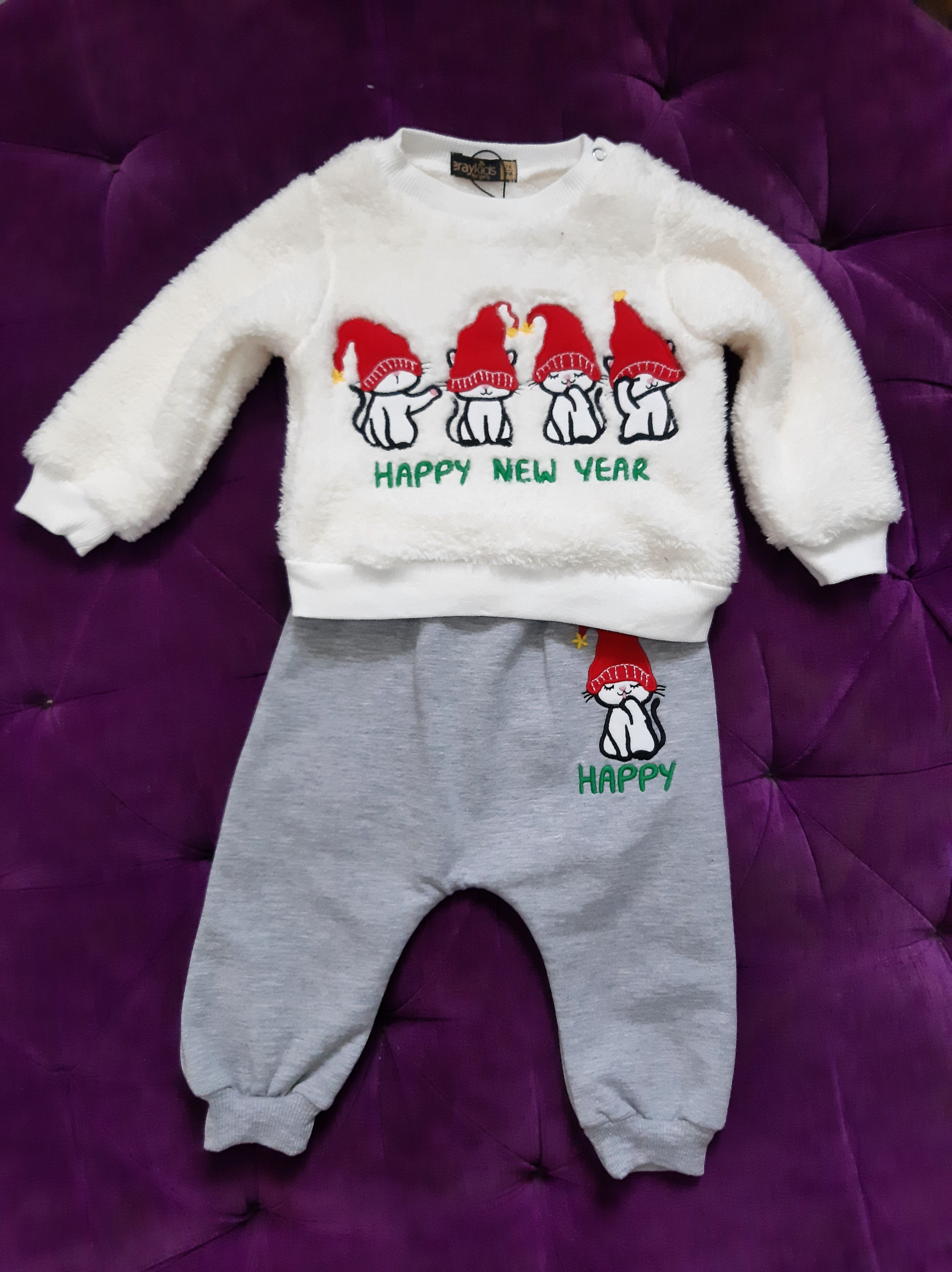 картинка eray kids / Костюм новогодний цвет : серо-белый от магазина Одежда+