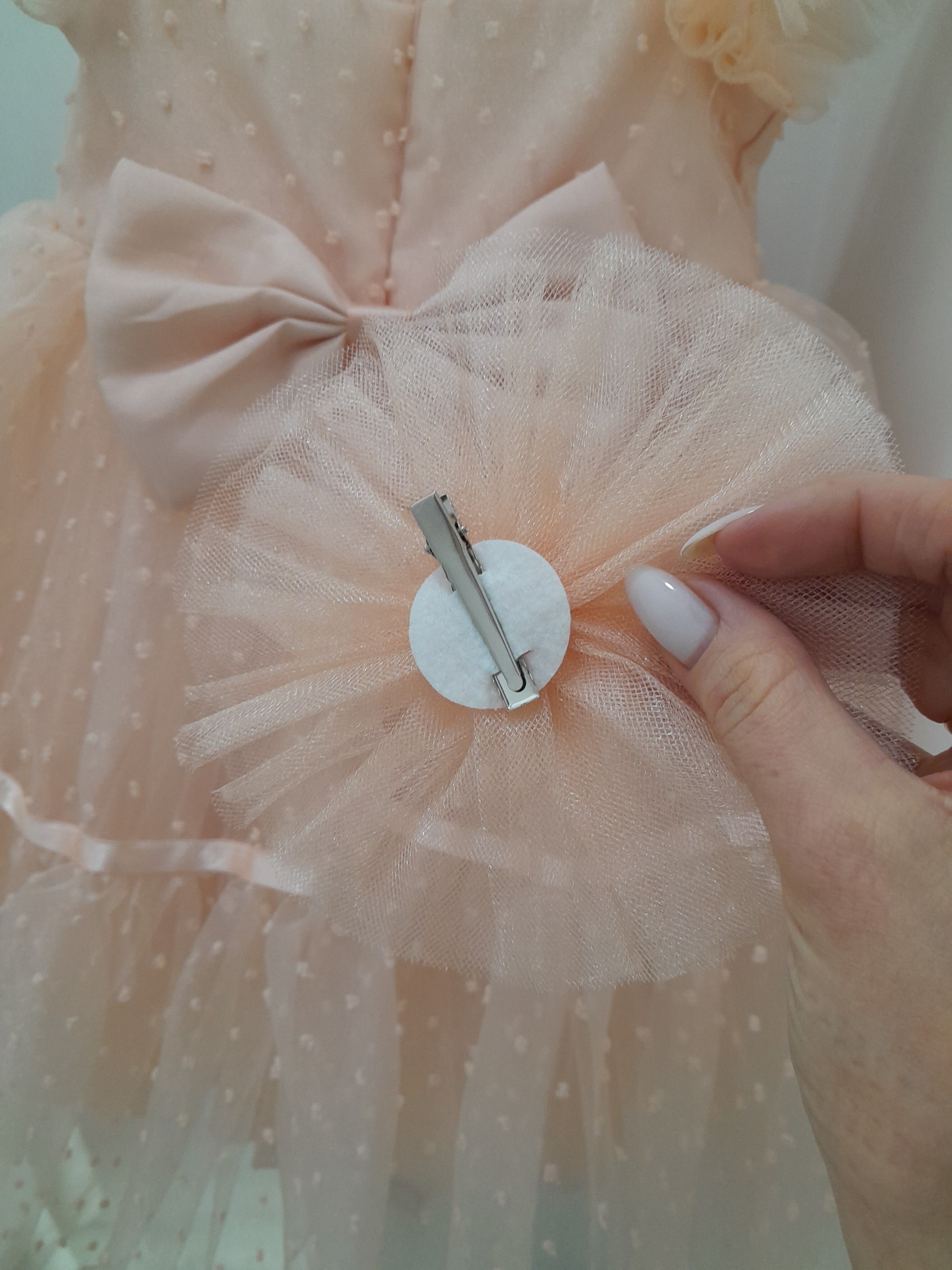 картинка eray kids / Нарядное пышное платье цвет : персиковый от магазина Одежда+
