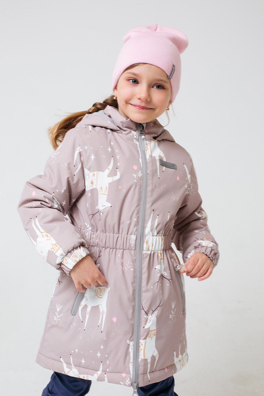 картинка CROCKID / Куртка зимняя для девочки(олени) от магазина Одежда+