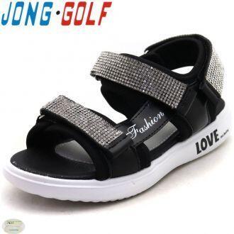 картинка JONG.GOLF / Босоножки цвет: черный, белый (стразы) от магазина Одежда+