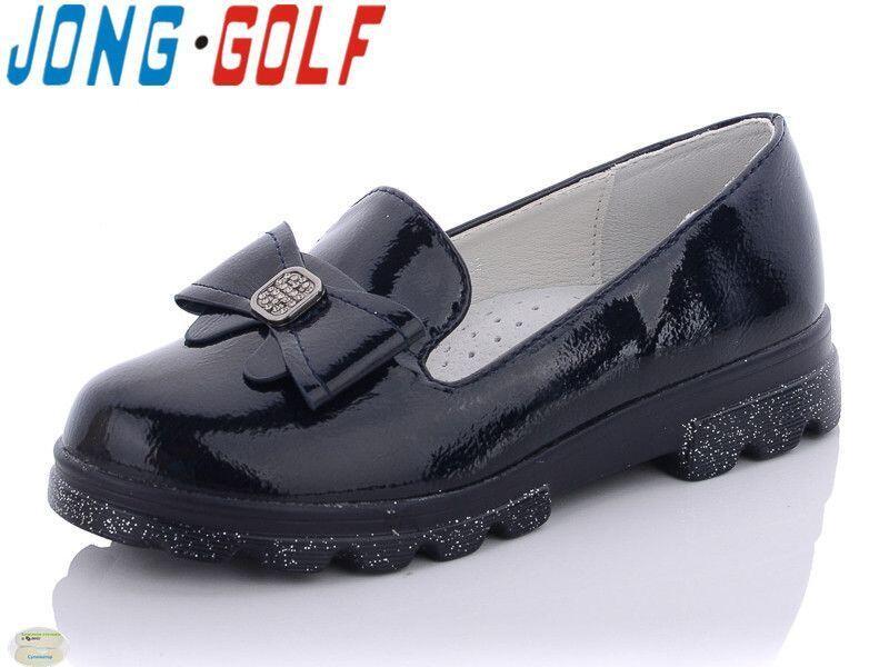 картинка JONG.GOLF / Туфли цвет : чёрный с бантом(лаковые) от магазина Одежда+