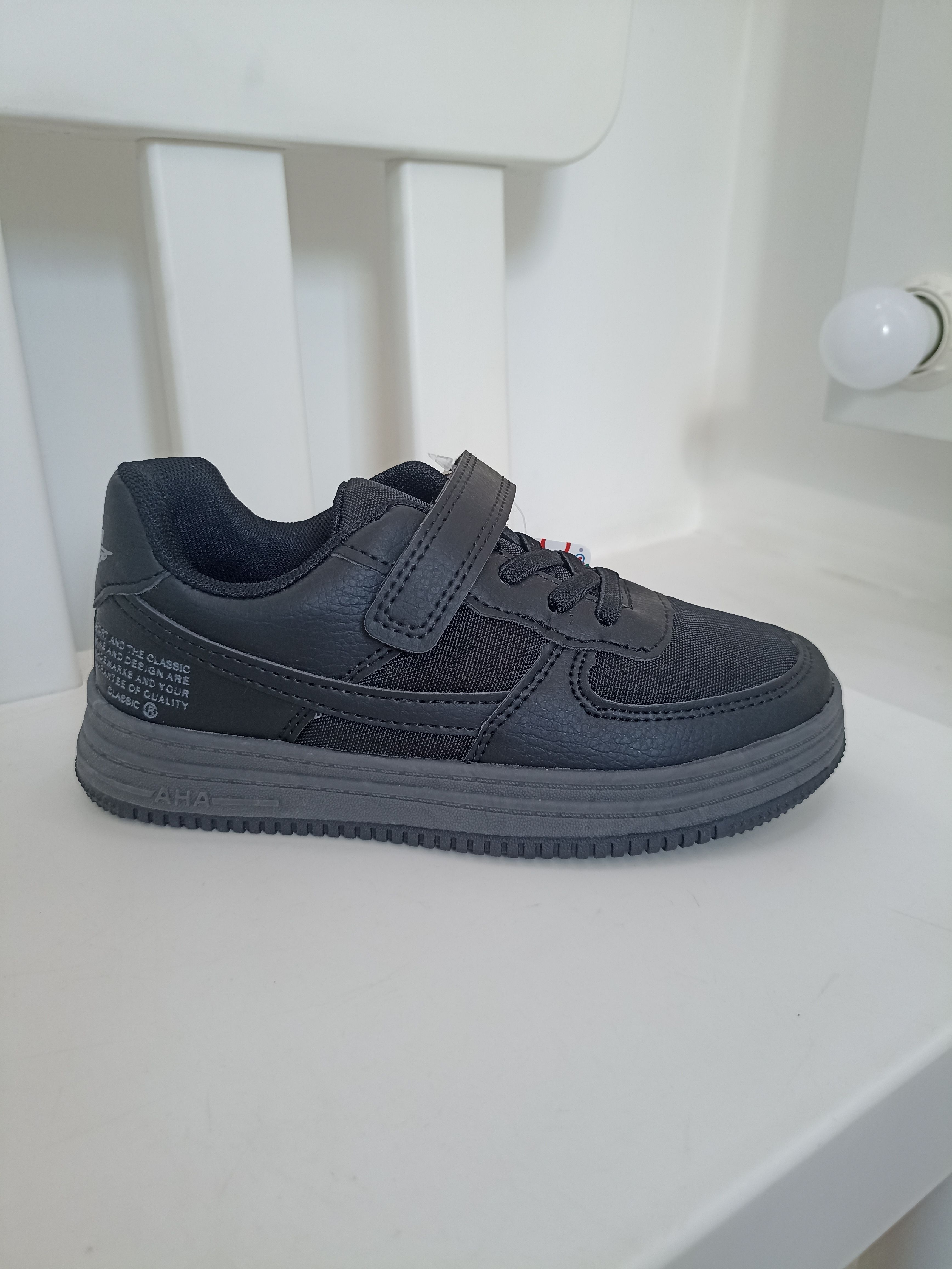 картинка JONG.GOLF / Туфли для мальчика цвет : черно-серый(waterproof) от магазина Одежда+