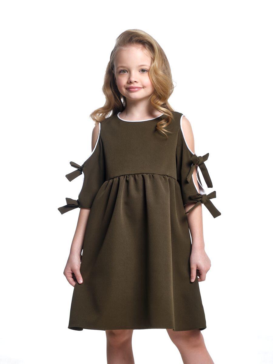 картинка Mini Maxi / Платье цвет: хаки (барби) от магазина Одежда+