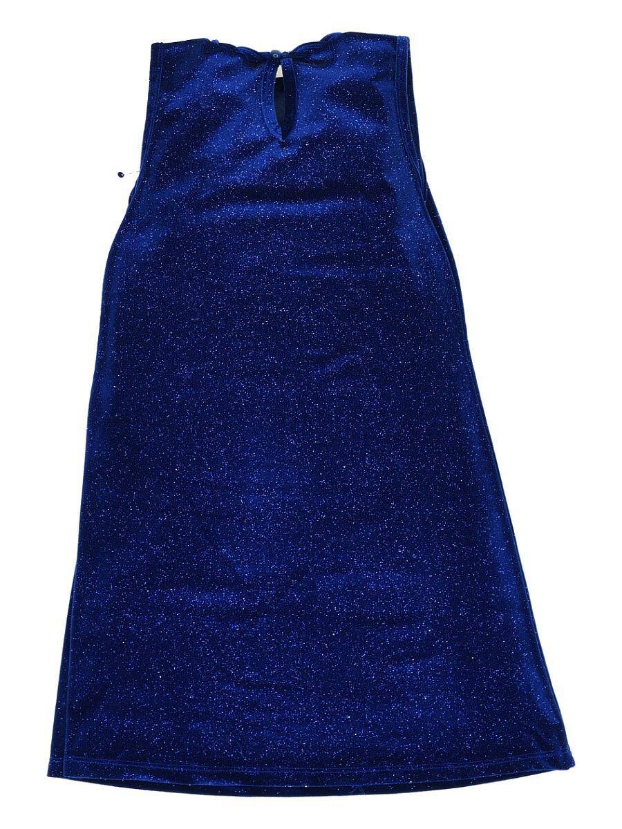 картинка MARIONS / Платье цвет : синий (велюр) от магазина Одежда+