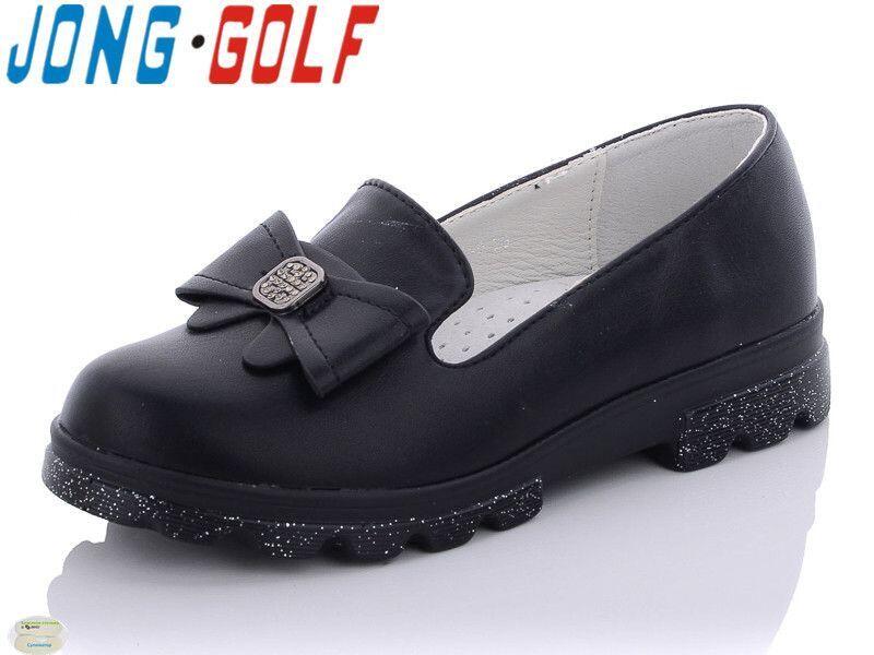 картинка JONG.GOLF / Туфли цвет : черный с бантом(матовые) от магазина Одежда+