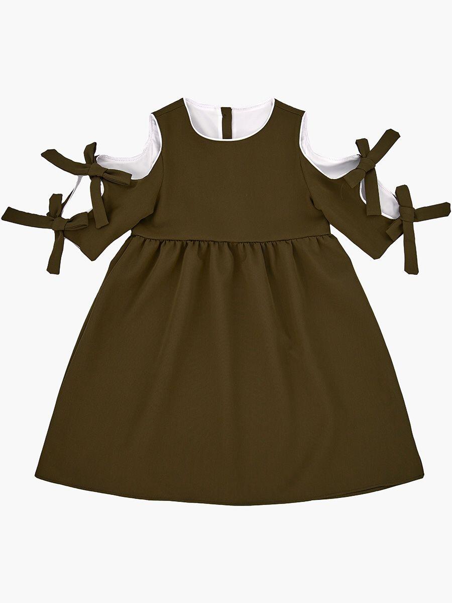 картинка Mini Maxi / Платье цвет: хаки (барби) от магазина Одежда+
