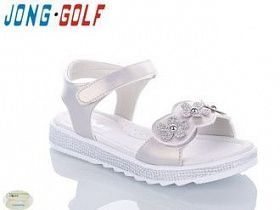 JONG.GOLF / Босоножки для девочки цвет : серебристый(ромашки)