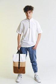 CATCH / Рюкзак трехцветный (белый, бежевый, коричневый)