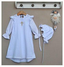 Baby Boom / Комплект крестильный цвет: белый