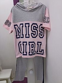 Breeze / Комплект &quot;Miss girl&quot; цвет : серо-розовый