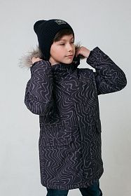 CROCKID / Куртка зимняя для мальчика цвет : чёрный