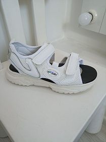 JONG.GOLF / Босоножки цвет : белый(текстиль) 