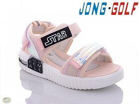 JONG.GOLF / Босоножки цвет:нежно-розовый,голографик